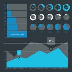 Abstract infographics templates collection