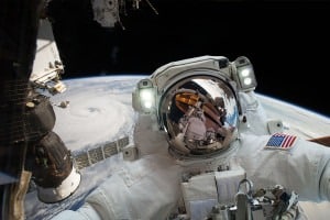 Astronaut in outer space