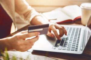 Online shopping concept.
